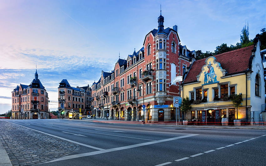 เมืองเดรสเดนในเยอรมนี เช้าตรู่ 1920x1200 เยอรมนีที่ดีที่สุด วอลล์เปเปอร์ HD