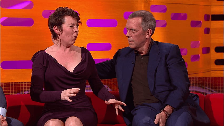 Hugh Laurie Hugh Laurie and Olivia Colman the Graham Norton HD wallpaper