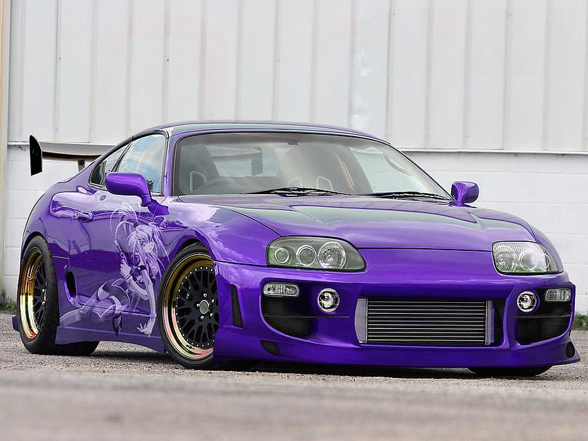 Toyota Supra Bomex, purple toyota supra HD wallpaper