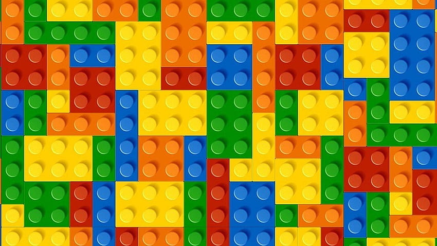 Lego e fundos, fundo de lego papel de parede HD