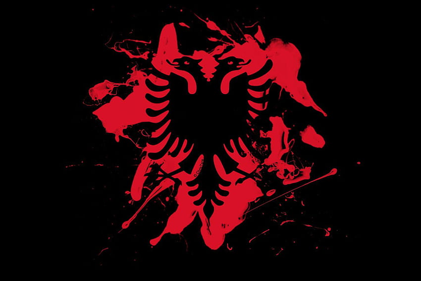 Albânia Bandeira Clipe ferrari, albanien flagge papel de parede HD