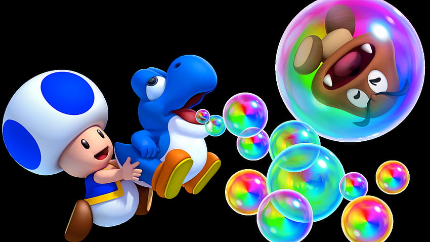 Mario Toad and Blue Baby Yoshi and backgrounds [4142x2541] for your , Mobile & Tablet HD wallpaper