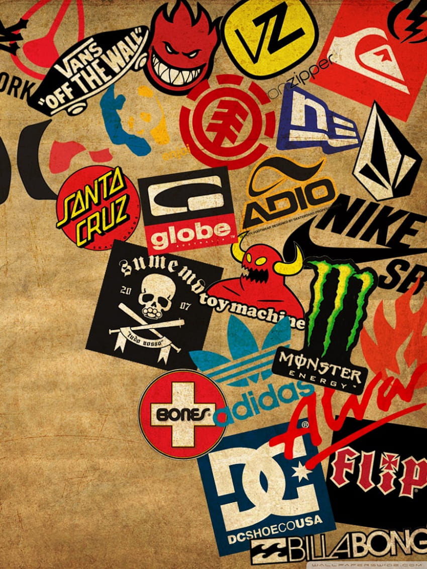 brand ,poster,font,cool,street art,art,sticker,illustration,fictional character, name brands HD phone wallpaper