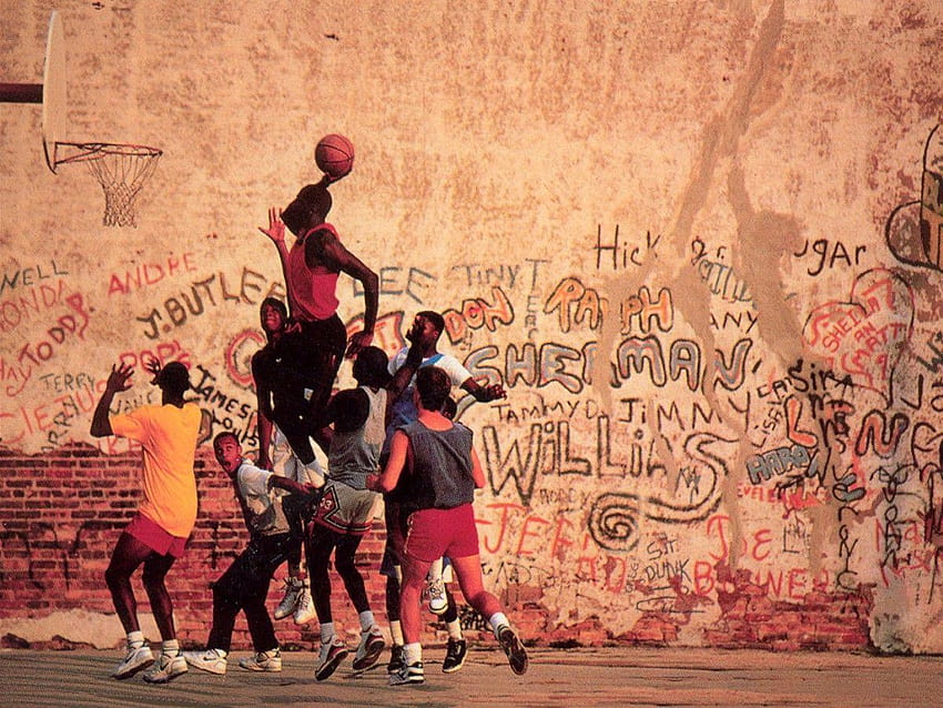 Уличен баскетбол, улична топка HD тапет