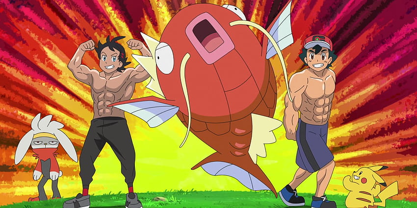 Pokémon Journeys: Ash와 Goh가 지금까지 가장 재미있는 에피소드 중 하나인 goh pokemon에서 찢어졌습니다. HD 월페이퍼