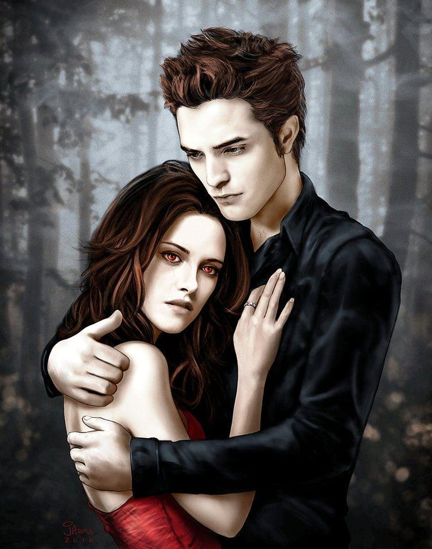Bella and Edward vamp TWILIGHT by Shellen, edward bella HD phone ...