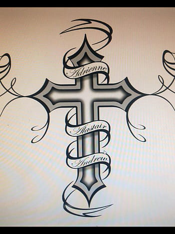 Cross with Wings temporary tattoo – Tattooed Now !