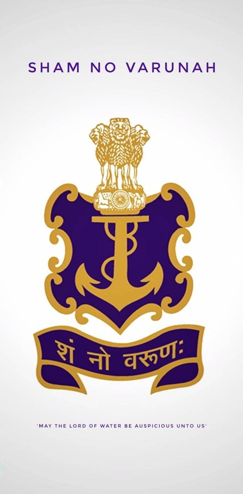Indische Marine von hebbuli360, indisches Marinesymbol HD-Handy-Hintergrundbild