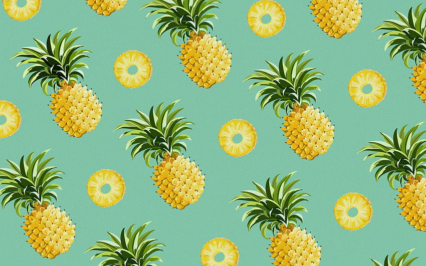 Pineapple Pattern Backgrounds 66332 2560x1600px, pineapple music HD wallpaper