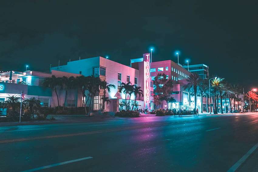 50 Miami Beach [], miami night HD wallpaper | Pxfuel