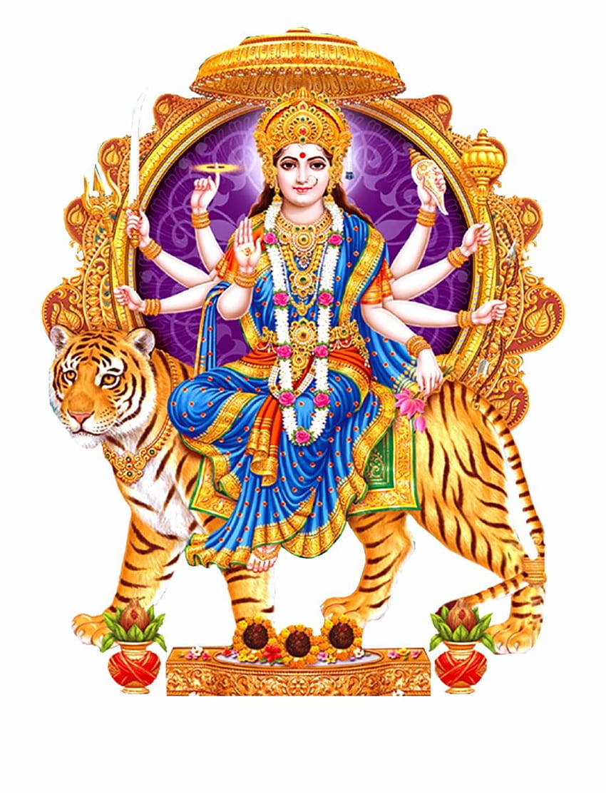 Aquí está el último png de la diosa Durga Matha fondo de pantalla del teléfono