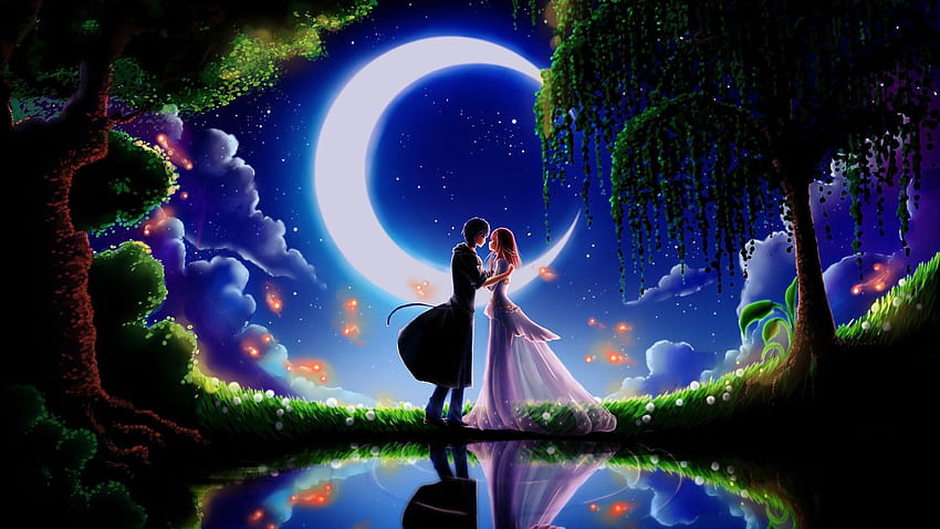 Beautiful and romantic love HD wallpaper