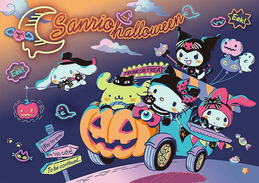 Motyw Halloween Sanrio Źródło: Dtimes jp. ©Sanrio., halloweenowe kuromi Tapeta HD