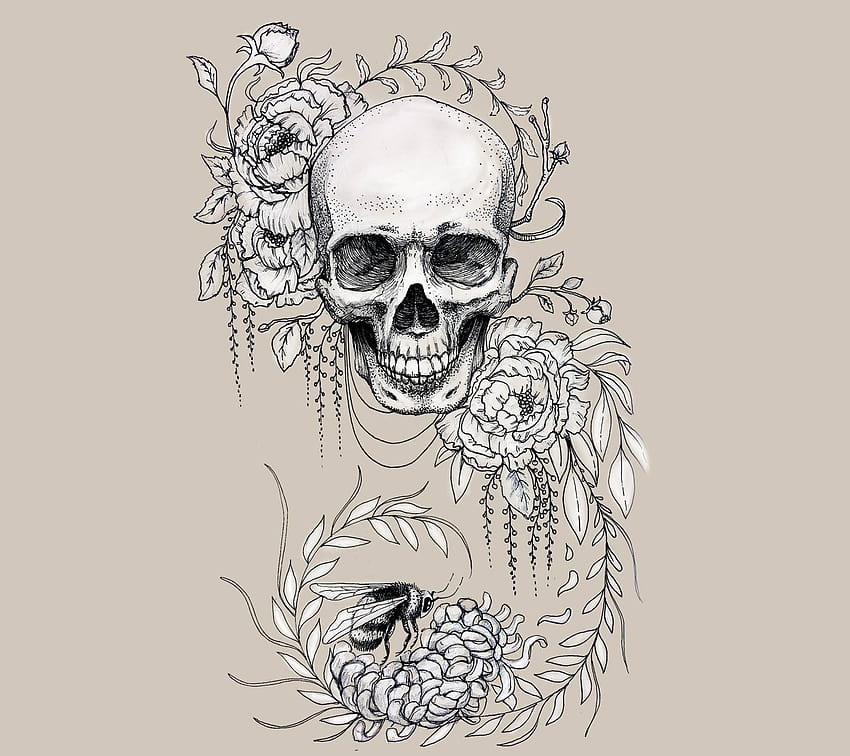 skeleton flower tattooTikTok Search
