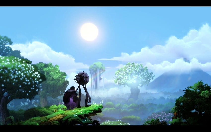 Ori And The Blind Forest, N, Sky, Forest, Mist, Grass, Trees, among trees game HD wallpaper