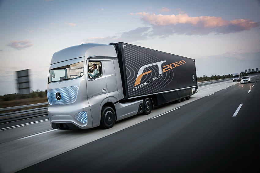 2014 Mercedes Benz Future Truck 2025 semirremolque, camión mercedes fondo de pantalla