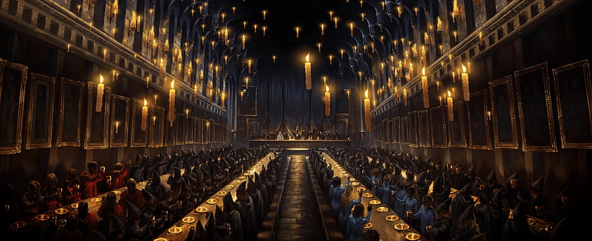 ห้องโถงใหญ่ Harry Potter แฮรี่พอตเตอร์สำหรับพีซี วอลล์เปเปอร์ HD