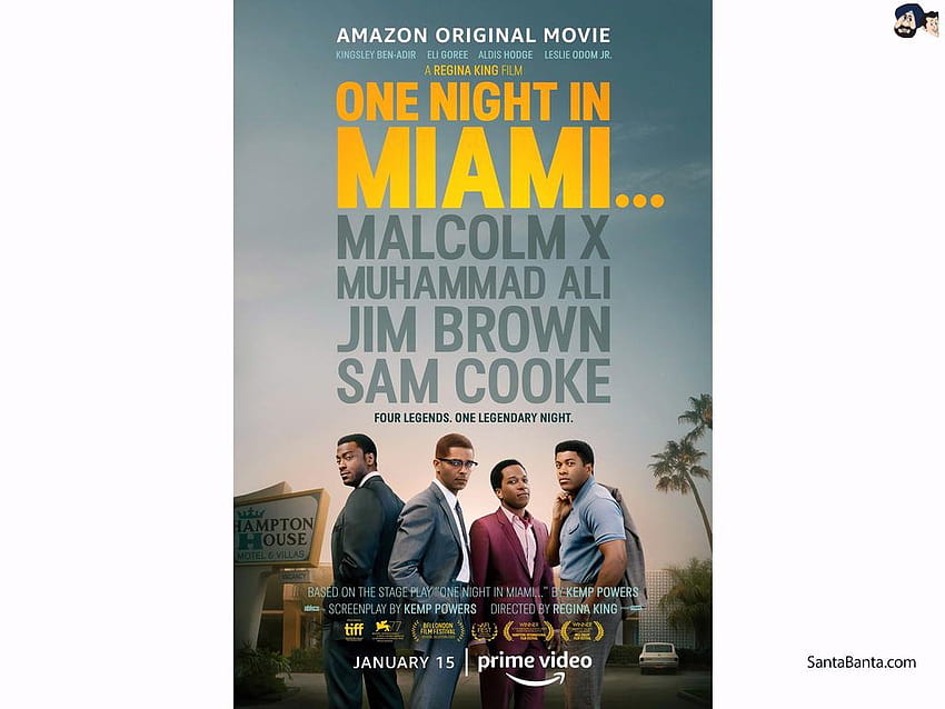 An English drama film `One Night in Miami` by Regina King HD wallpaper