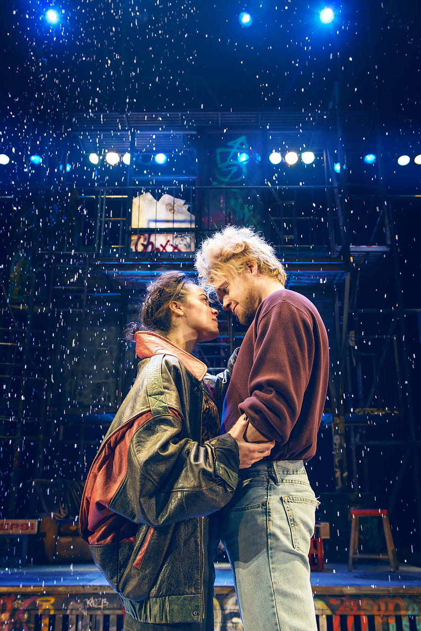LtoR Philippa Stefani as Mimi and Ross Hunter as Roger in RENT, rent live HD phone wallpaper