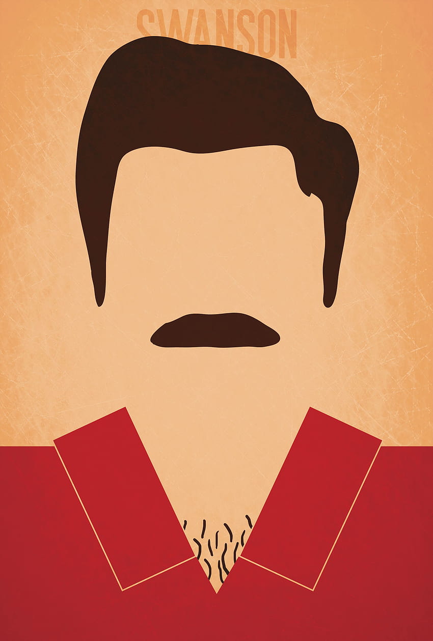 Minimalist Parks and Recreation Posters, ron swanson HD phone wallpaper