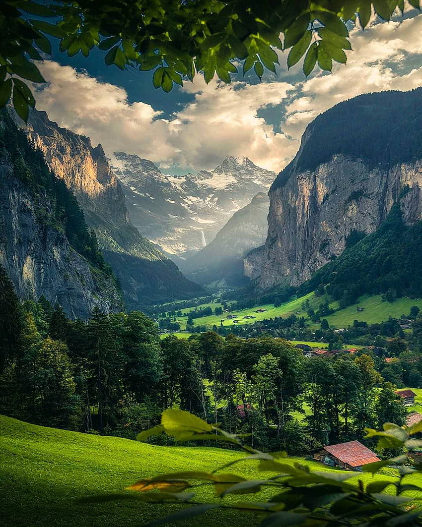 Lauterbrunnen, Suiza: , lauterbrunnen suiza fondo de pantalla del teléfono