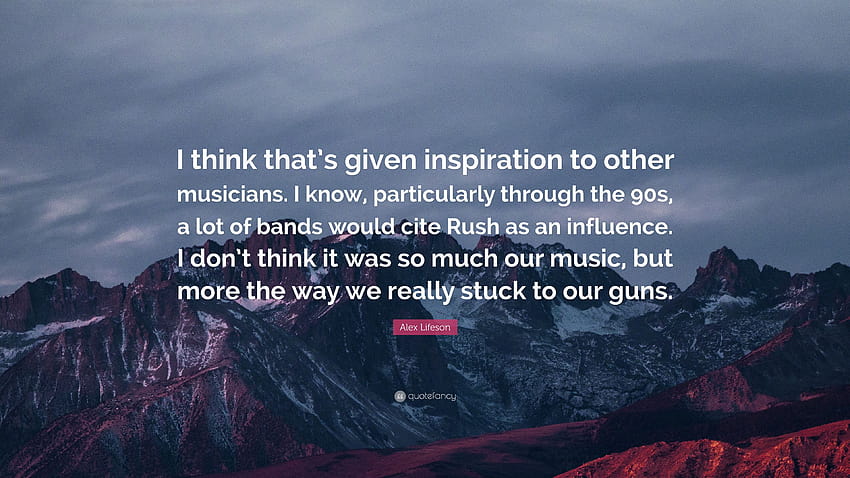Citazione di Alex Lifeson: “Penso che abbia dato ispirazione ad altri musicisti. So che, in particolare negli anni '90, molte band citerebbero Rus...”, alex e rus Sfondo HD