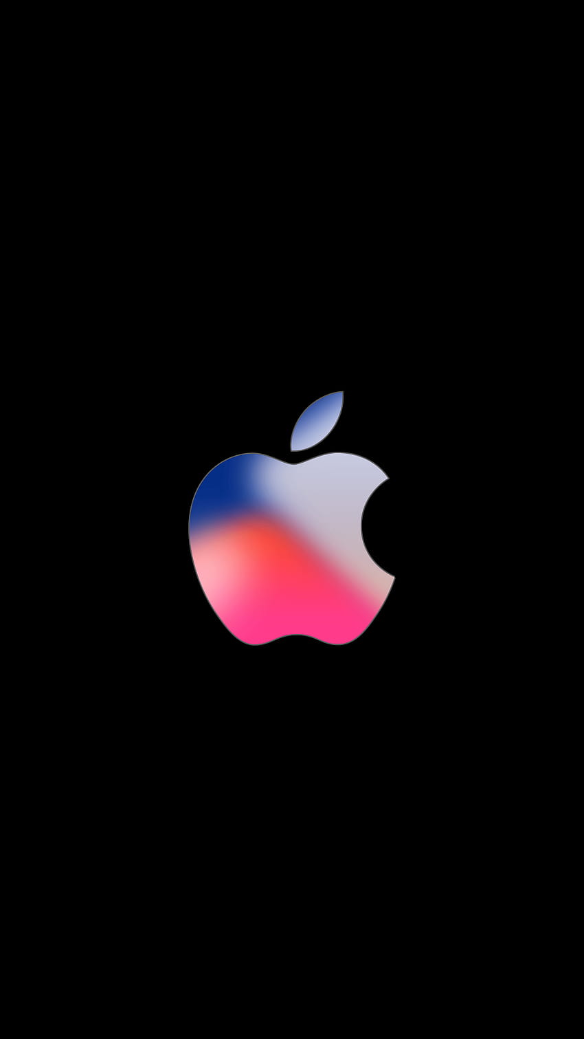 Evento del iPhone 8 del 12 de septiembre para iPhone, iPad y el logotipo negro de Apple 1080 fondo de pantalla del teléfono