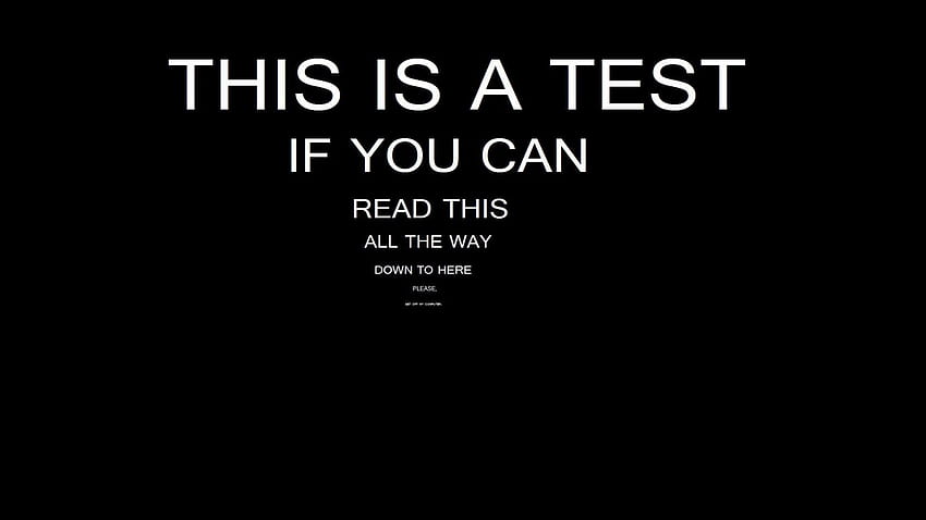 If you can read this… HD wallpaper