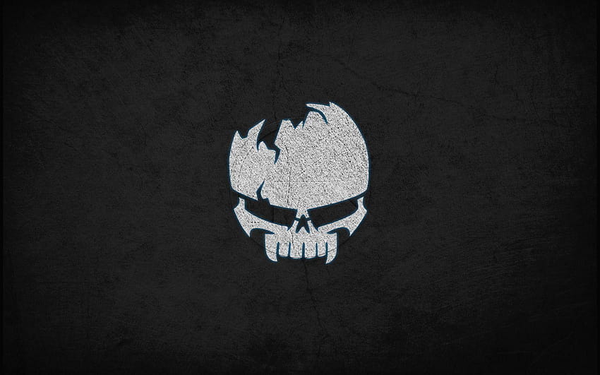 Teschio Inspirational Black Skull, logo teschio Sfondo HD