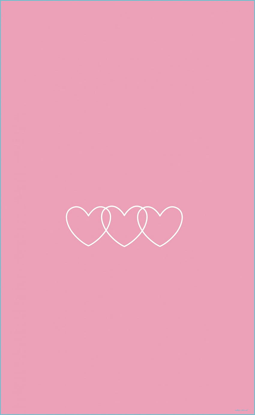 Pink Heart iPhone, pink heart aesthetic iphone HD phone wallpaper