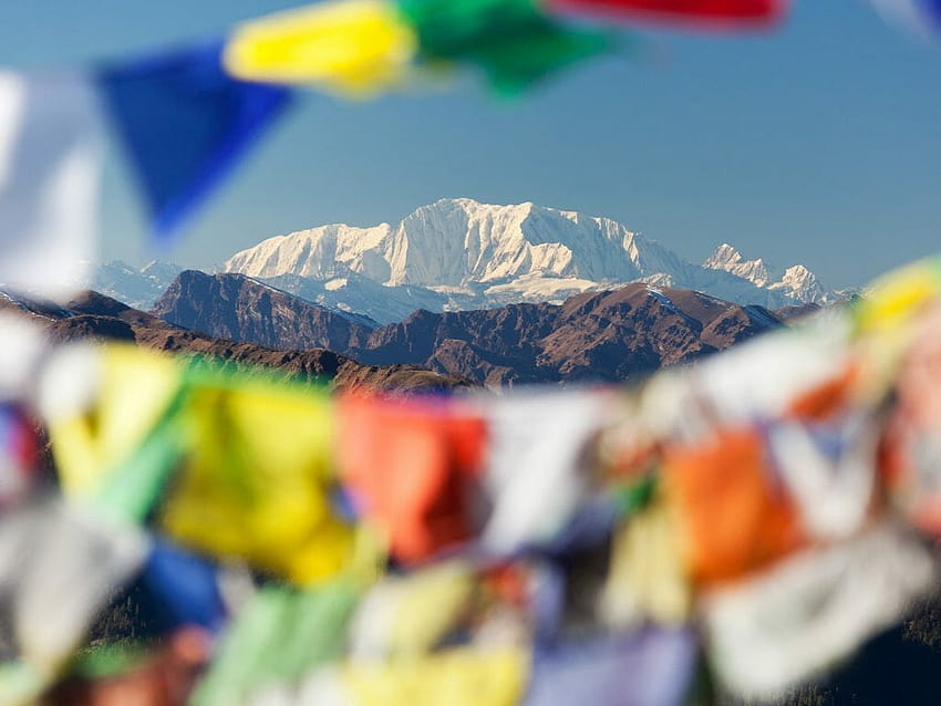 チベットの休日とエスコート付きツアー、チベットの旗 高画質の壁紙