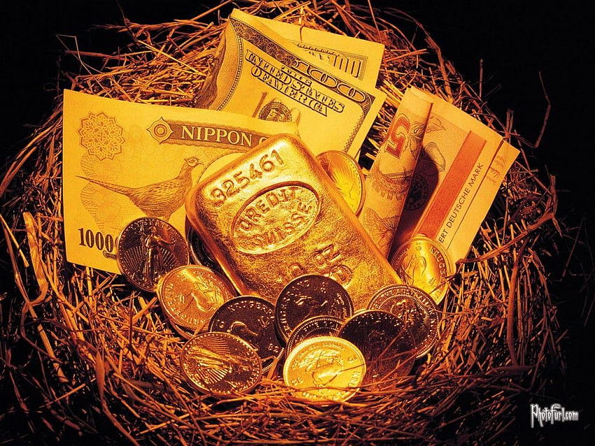 ゴールド ビスケット コインと通貨 美しい、 高画質の壁紙
