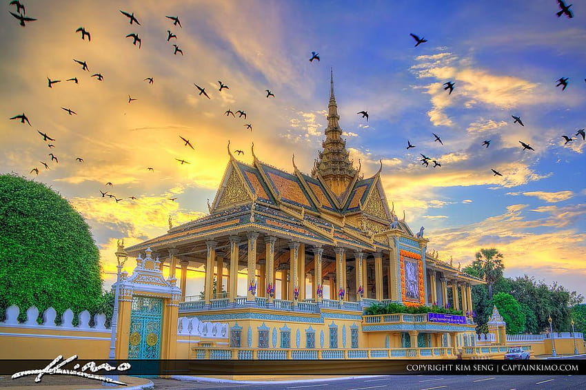 Temple de Phnom Penh, religieux, siège du temple de Phnom Penh Fond d'écran HD