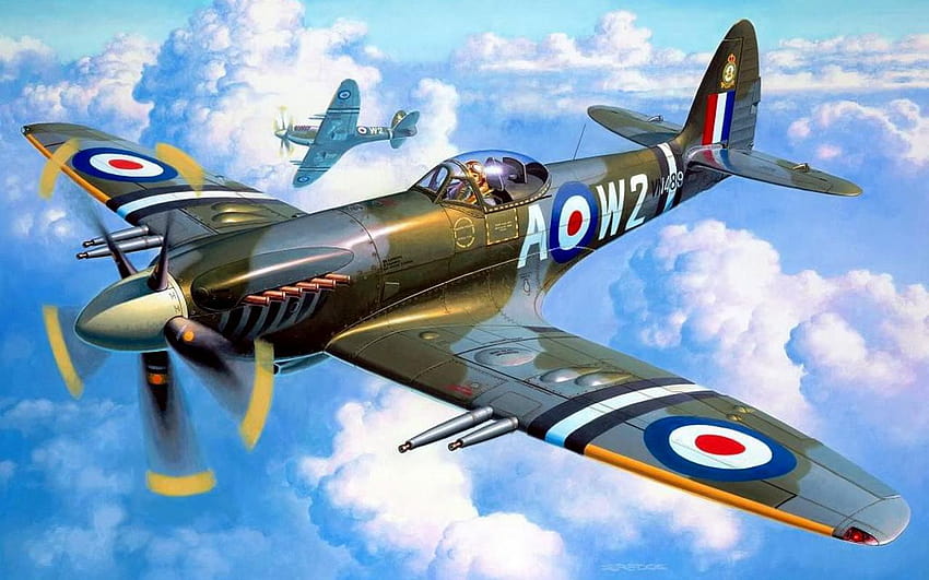 Supermarine Spitfire 11, logo spitfire Fond d'écran HD