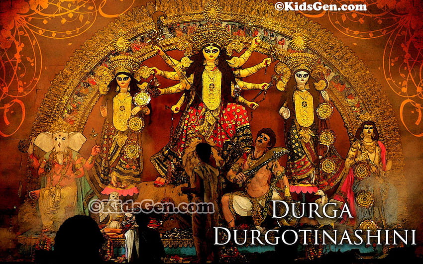 Maa Durga HD Wallpaper Download - Free Hindi Design