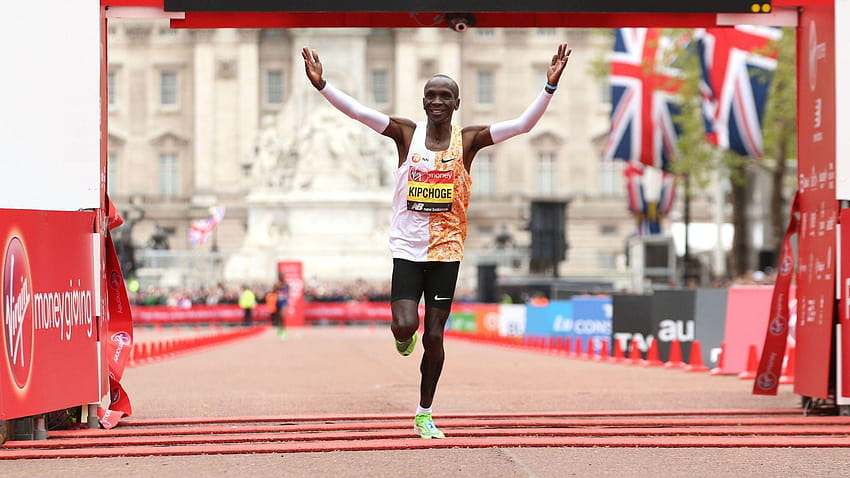 London-Marathon: Der Kenianer Eliud Kipchoge gewinnt das Rekordrennen der Männer HD-Hintergrundbild