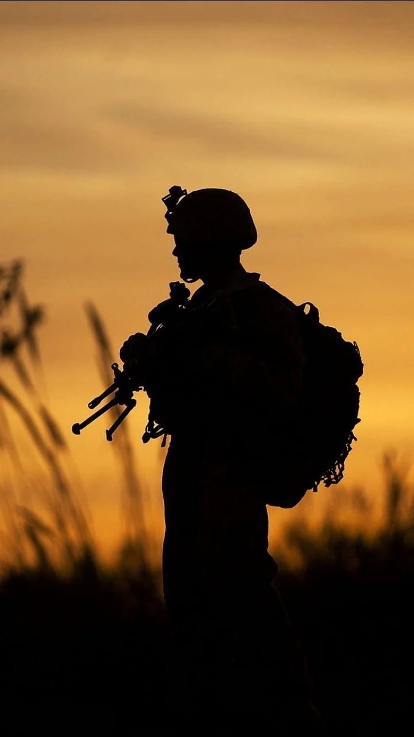 Militärisches iPhone, Soldaten HD-Handy-Hintergrundbild