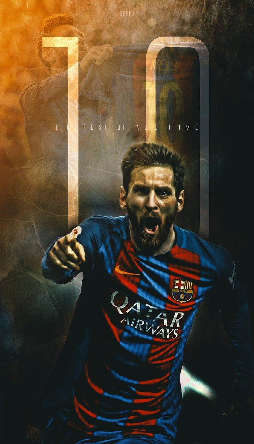 Lionel Messi Goat, retrato de messi Papel de parede de celular HD