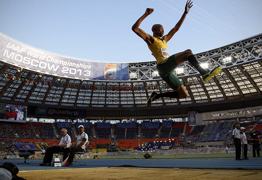 IAAF World Athletics Championships, Moscow, long jump HD wallpaper