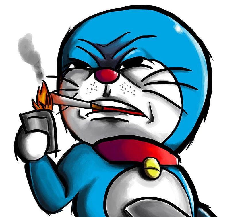 Badass Doraemon von TryEka, Gambar Doraemon HD-Hintergrundbild