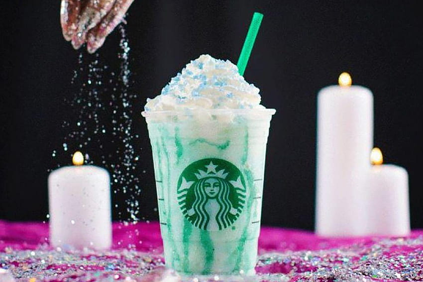 Starbucks Crystal Ball Frappuccino Is Now Available From Coast to, tie dye frappuccino HD wallpaper