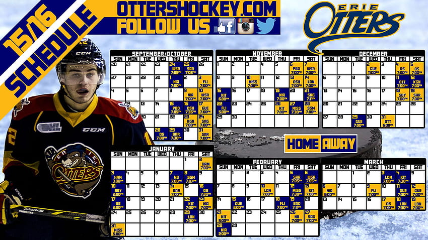 HD erie otters logo wallpapers