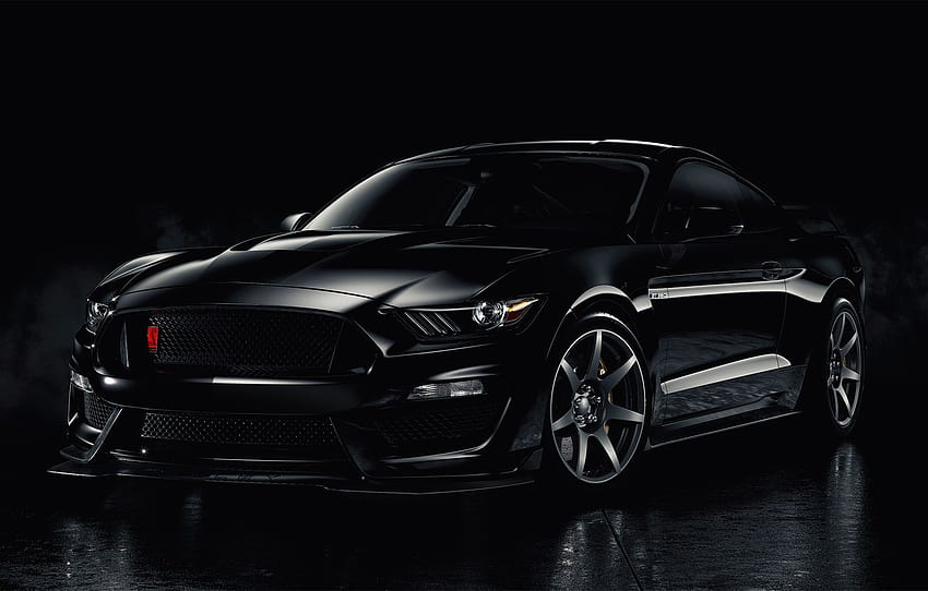 Mustang, Ford, Noir, Fumée, Backgraund , section ford, mustang dark Fond d'écran HD