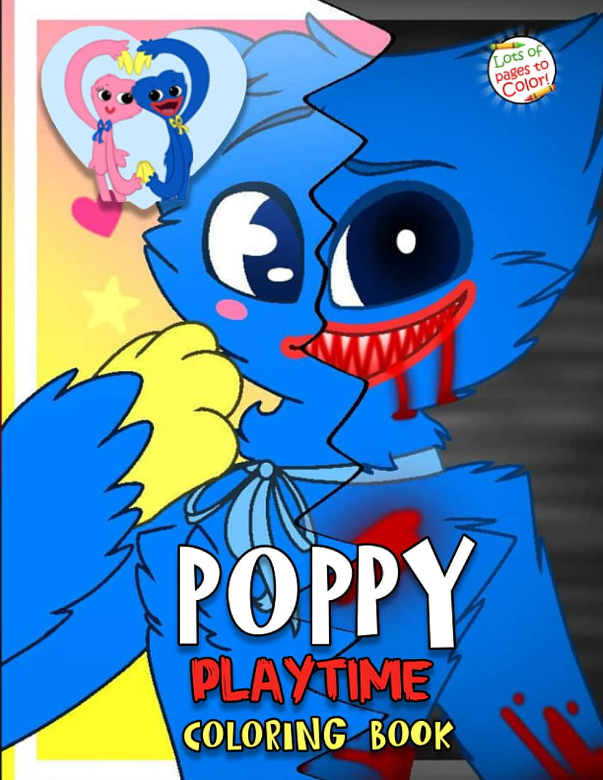Poppy Playtime Coloring Book: Huggy Wuggy Coloring Book with 5 High Quality Poppy Playtime Illustrations for Kids and Adults to Relax and Have Fun: Scott, Eric: 9798775213022: Books, poppy playtime 抱きしめたくなる HD電話の壁紙