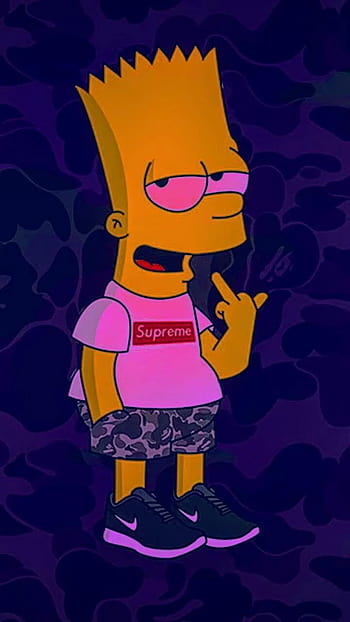 Supreme Background Bart Simpson Cool Supreme [] for your , Mobile ...