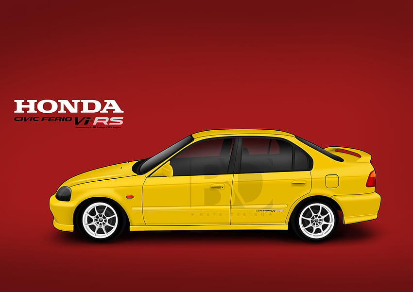 Honda Civic Ferio Vi, honda vtec Wallpaper HD