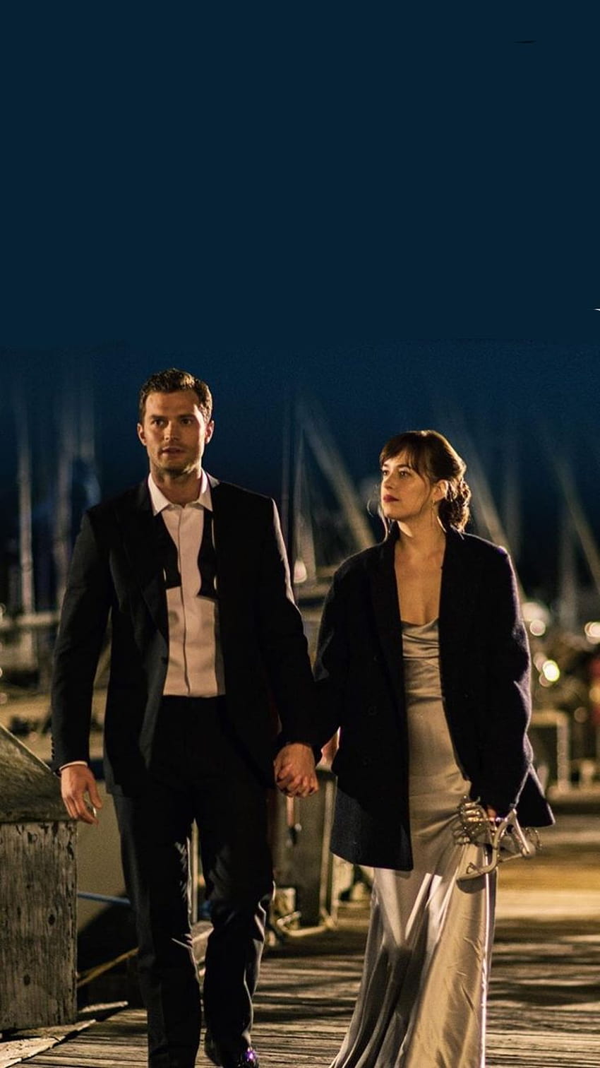Anastasia Steele und Christian Grey Fifty Shades Darker Dakota Johnson und Jamie Dornan HD-Handy-Hintergrundbild