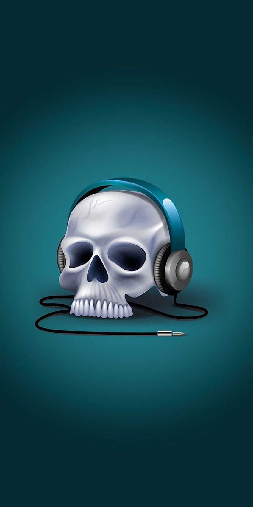 Music Skull, music headset logos HD phone wallpaper