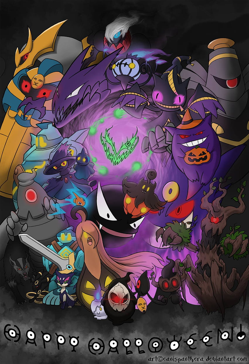 Pokemon Halloween, creepy pokemon HD phone wallpaper