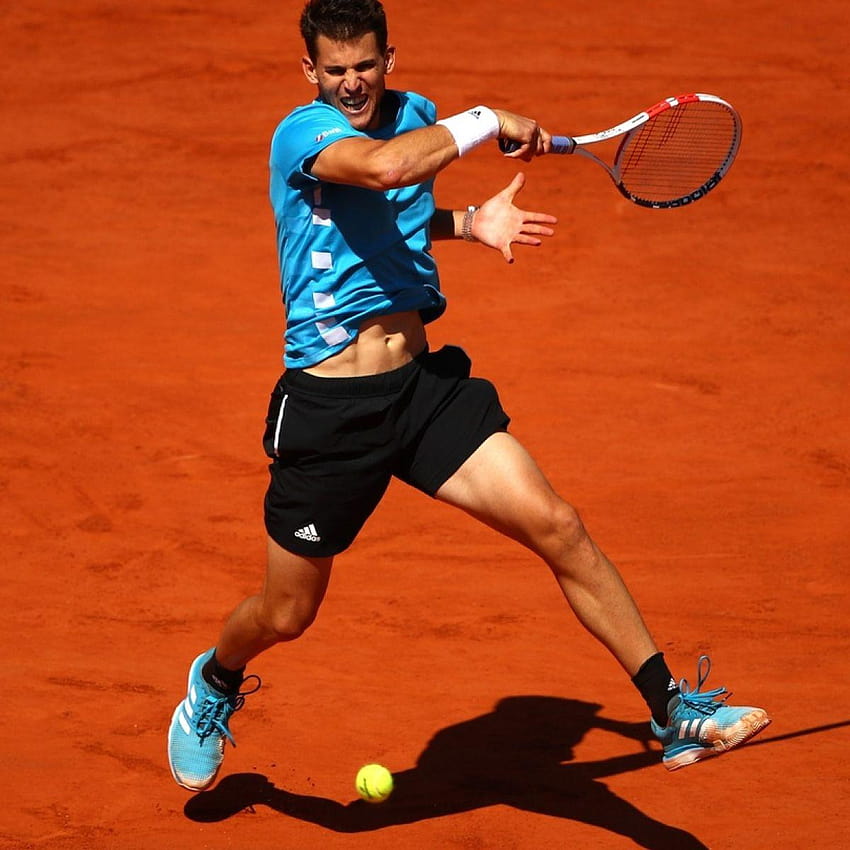 Dominic Thiem beendet die French-Open-Hoffnungen von Novak Djokovic in Paris HD-Handy-Hintergrundbild